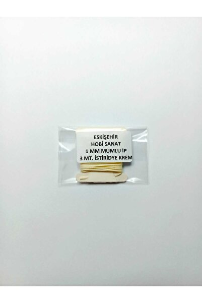 Eskişehir hobi sanat 1 mm 3 Meters Oyster Cream Color Waxed Cord Horsehair Leather Sewing Necklace Jewelry Design Bracelet Cord