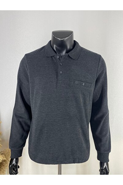 Sadık Collection Men's Plus Size Polo Neck 7XL 8XL 9XL Size Sweater