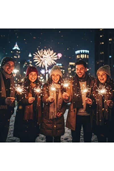 Vision Long Sparklers, Vision, Set of 5 Packs, 25 cm, for Celebrations