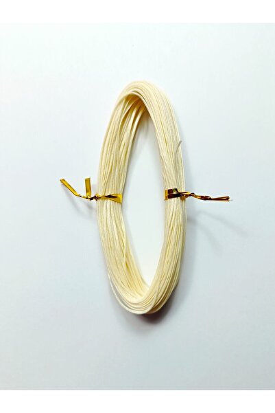 Eskişehir hobi sanat 1 mm 25 Meters Oyster Cream Color Waxed Cord Horsehair Leather Sewing Necklace Jewelry Design Bracelet Cord