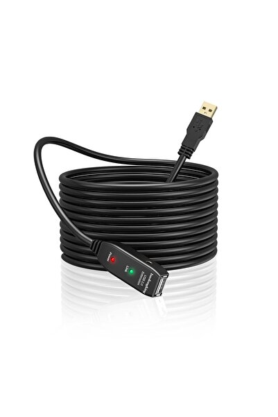 OEM 10m extension cable, active USB 2.0 repeater, with signal amplifier