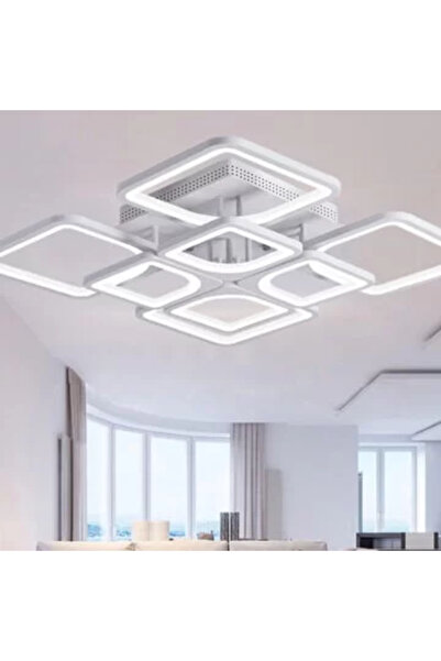 OEM LED Chandelier 176W Ceiling 8 White, LED included, 8 light sources, Remote control, Dimmable, Light: Warm,