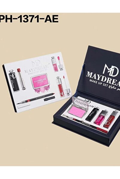 MAYDREAM طقم ارواج+جلوس+محدد شفايف + احمر خدود بودرة PH-1371A
