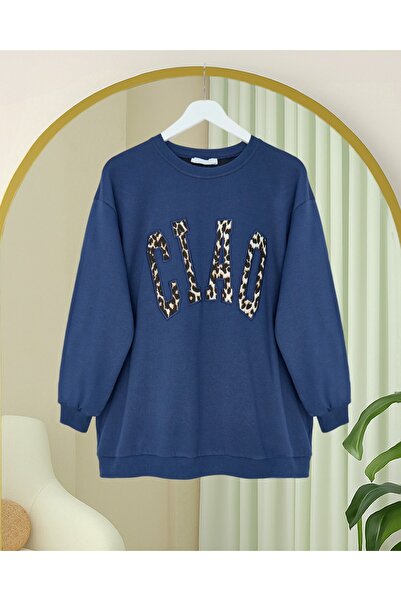 HİJABAYA Στρογγυλό λαιμόκοψη με κέντημα στο μπροστινό μέρος