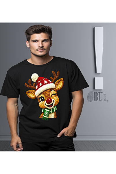 BUTSHIRT BU Tişört 'Little Deer - Christmass - Yeni yıl - Noel' Unisex Tişört