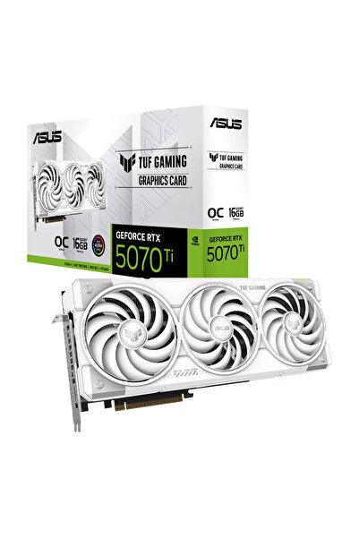 ASUS TUF Gaming GeForce RTX 5070 Ti 16GB GDDR7 OC Edition Graphics Card - White