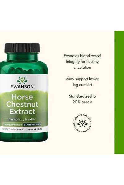 SWANSON Horse Chestnut Caps - 250 mg, 120