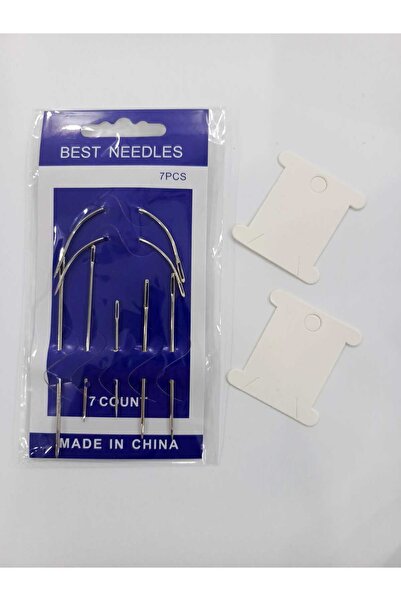 Eskişehir hobi sanat مجموعة إبر تنجيد متعددة الأغراض مكونة من 7 قطع، إبرة تنج...