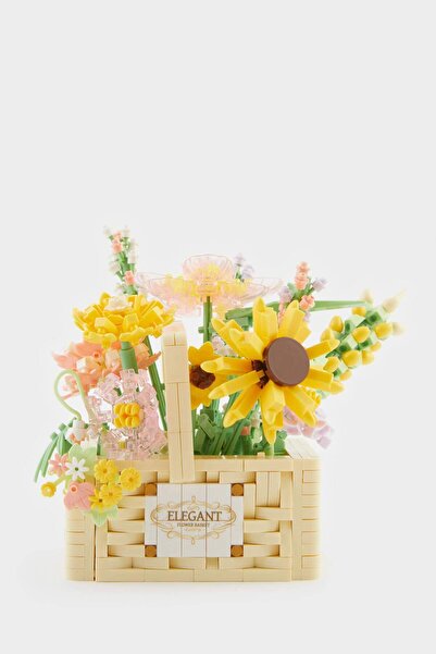 DeFacto Sepette Ay Çiçeği ve Çiçek Buketi Blok Set F2527AXNS