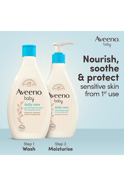 Aveeno Baby Daily Care Gentle Bath & Wash, 400 ml — Tear-Free, Colloidal Oatmeal for Sensitive Ski