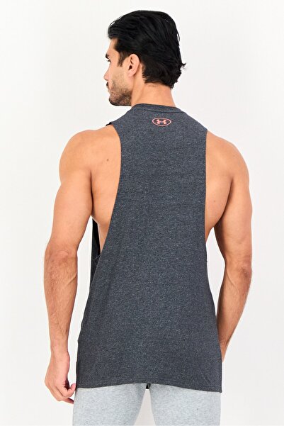 Under Armour Men Loose Fit Sleeveless Training Vest, Charcoal