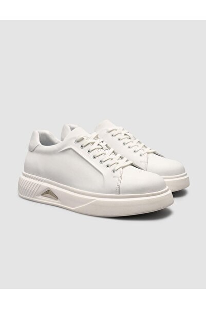 Cabani 100% Nubuck Leather White Men's Sneaker