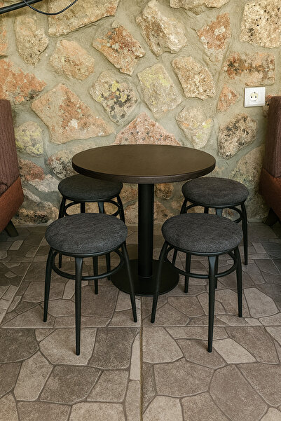 ECRİNART METAL, SİLİNEBİLİR KUMAŞ, METAL AYAKLI FÜME (4'LÜ)