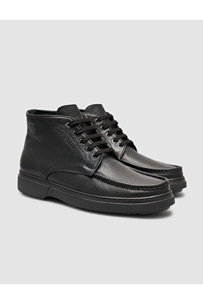 Cabani Ανδρικές μπότες casual από 100% γνήσιο δέρμα σε μαύρο χρώμα