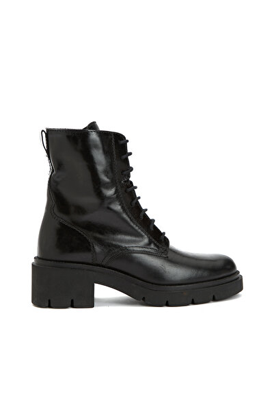 George Hogg Siyah Kadın Deri Bot