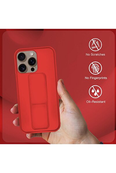 Margoun iPhone XS Max Magnetic Finger Grip Shockproof Case-(Red)