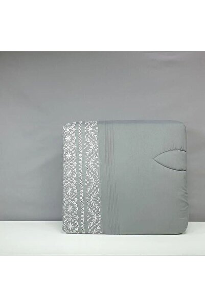 Reiashn Aisel dark gray embroidered 5-piece summer single and a half bedspread