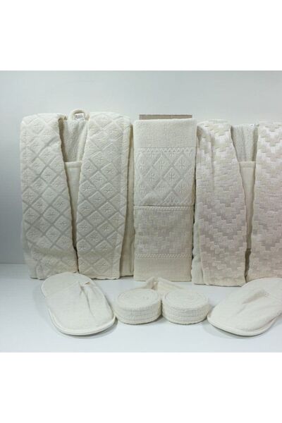 Reiashn Nitsi Robe Set, Off-White Color, 12 Pieces