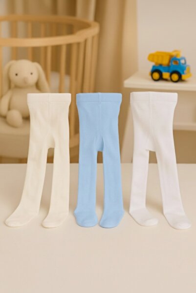 Amélio Kids 3-Pack Baby & Kids Cotton Solid Color Pantyhose
