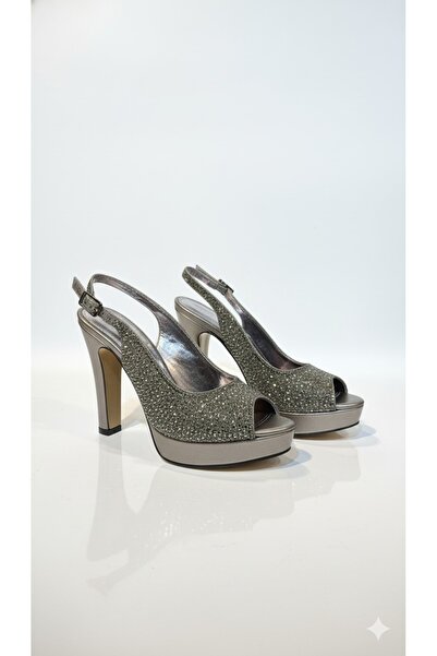 SMS Elegant women's evening heeled shoes adorned with zircon