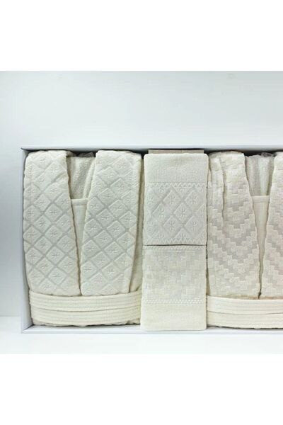 Reiashn Nitsi Robe Set, Off-White Color, 12 Pieces