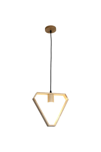 HAMER Elegant decorative rope chandelier, single wooden design.