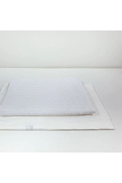 Reiashn Classic striped bedspread, 100% cotton, white summer color, single and a half size