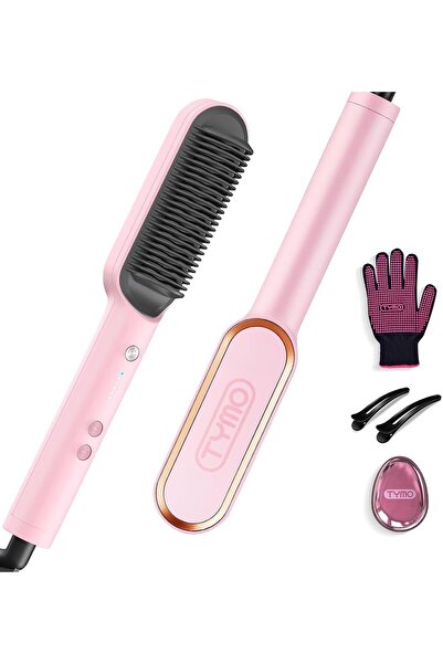 TYMO Hair Straightener Brush (Pink)