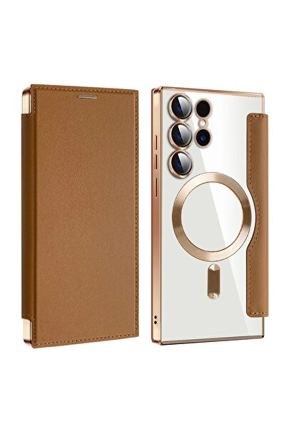 Samsung Husa MagFlip για S24 Ultra (S928), Μαγνήτης, Προστασία RFID, Δέρμα, Χ...