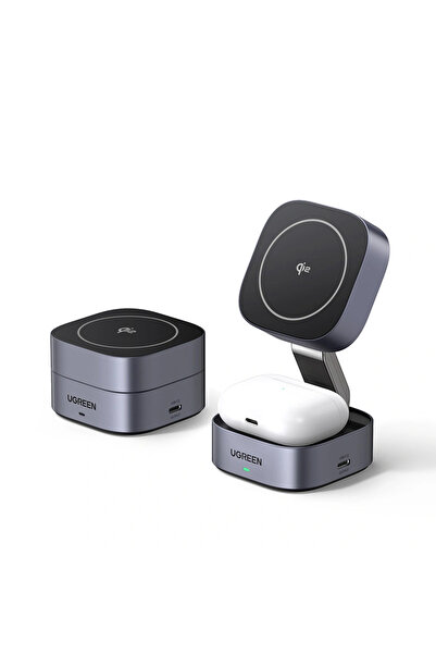 Ugreen 15W 2-in-1 Qi2 Magnetic Wireless Charger - W702