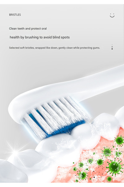 OEM Ultrasonic Electric Toothbrush: Soft Bristle Waterproof Rechargeable for Adults and Kids