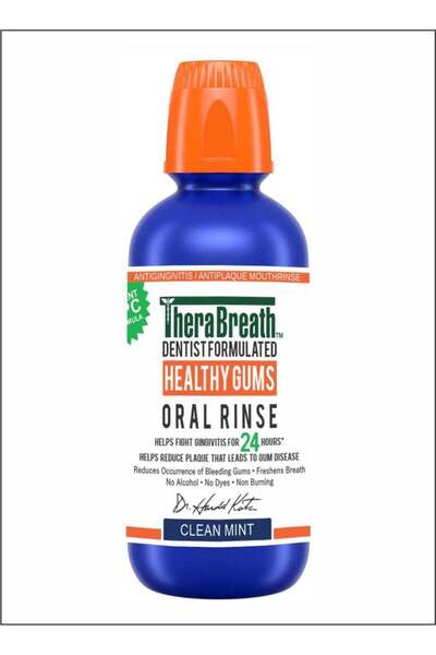 Therabath غسول الفم ثيرابريث فريش بريث، تركيبة طبيب الأسنان، بنكهة النعناع المنعش، 473 مل