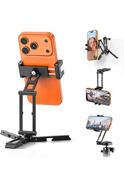 ulanzi Phone Tripod Mount with Arca Uka Base, Foldable Mini Tripod Mount