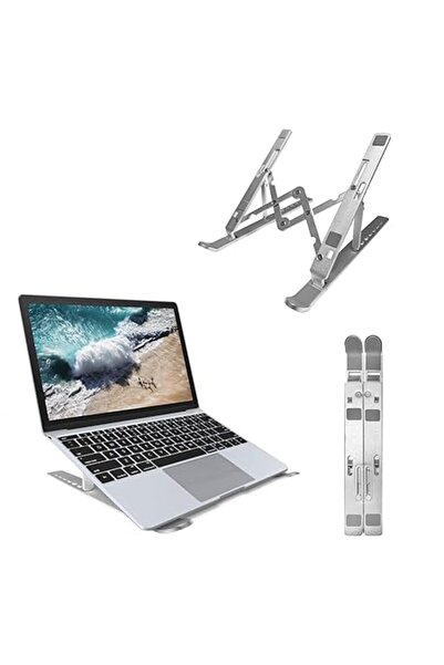 Xess Adjustable Laptop Stand for Desk Portable Ergonomic Notebook Riser Aluminum Computer Holder with 7 L