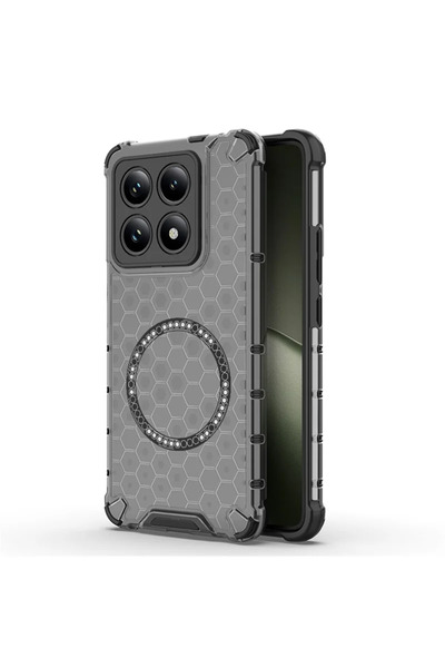 Xiaomi Husa HoneyComb pentru Rosiemi 13C, Magnet MagCase, AntiDrop Corners, Gri