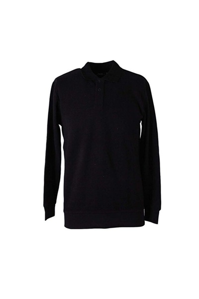 trender Polo Neck Thessaloniki Men's Sweatshirt 5052 Black