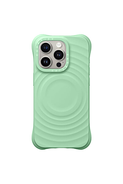 Apple Ripple case for iPhone 16 Pro, Soft Skin, MagSafe, Light Green