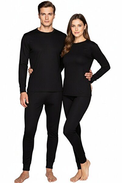 THERMOFORM Active Adult Thermal Underwear Set Black