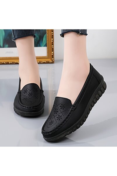 SOSENFER Kadın rahat ayakkabı, düz tabanlı iç dış hafif ayakkabı