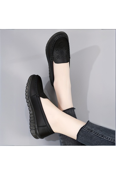 SOSENFER Kadın rahat ayakkabı, düz tabanlı iç dış hafif ayakkabı