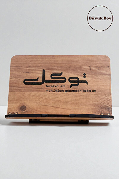 İsfahan TA Kitap Okuma Standı Masaüstü Ahşap Rahle | Büyük Boy