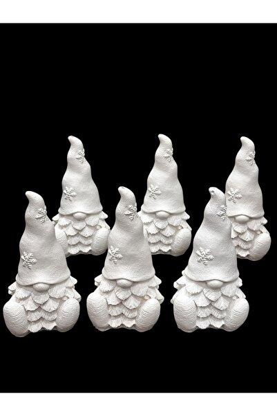 magnocandles Yılbaşı şans cücesi 13 cm Taş biblo Boyamalık Etkinlik workshop ...