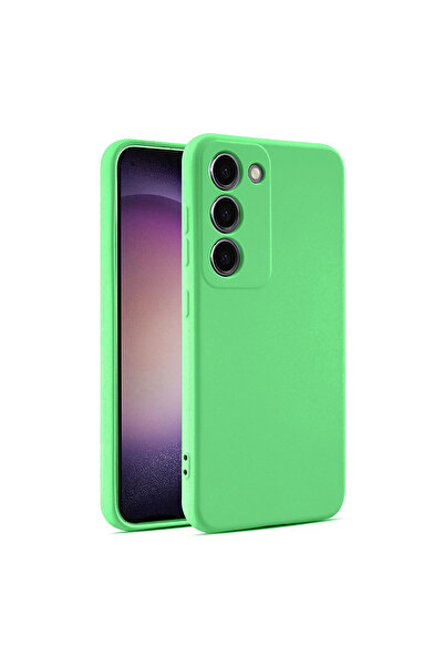 Samsung Husa Soft pentru A56, MicroFiber, TPU, Neon Green