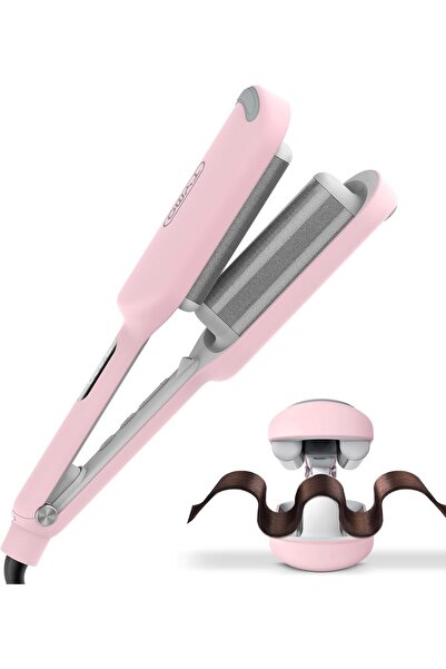TYMO ROVY Hair Waver Crimper - Deep Waver Curling Iron, 32mm, Pink