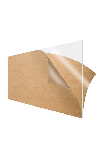 Slasa Clear Acrylic Sheet 10x10 in, 6mm Thick, Protective Film for Crafts & DIY