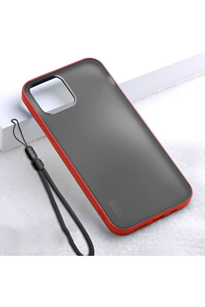 Apple X-Level Beetle Case for iPhone 8 Plus / 7 Plus - Matte, Edge Red / Grey