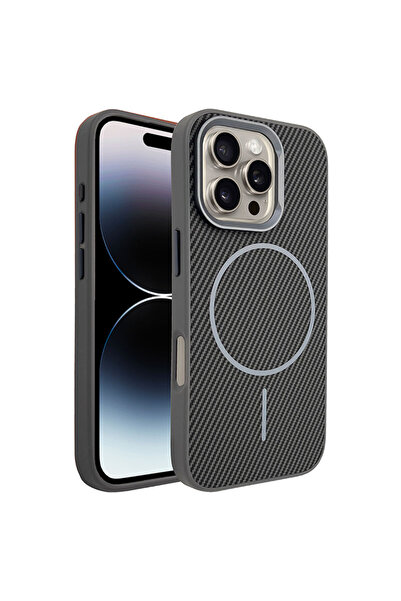 Apple Θήκη MagFiber για iPhone 16, Carbon MagCase, AntiShock, Γκρι