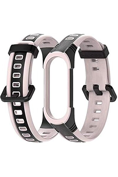 Xess Band Strap For Xiaomi Mi 5 4 band3 ,sport Silicone Bracelet 3 (pink/black)