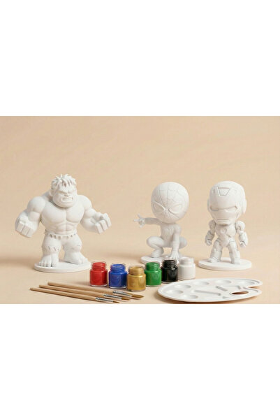 PikselEv Süper Kahraman Boyama Seti Üçlü