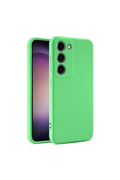 Samsung Husa Soft pentru A05s, MicroFiber, TPU, Neon Green